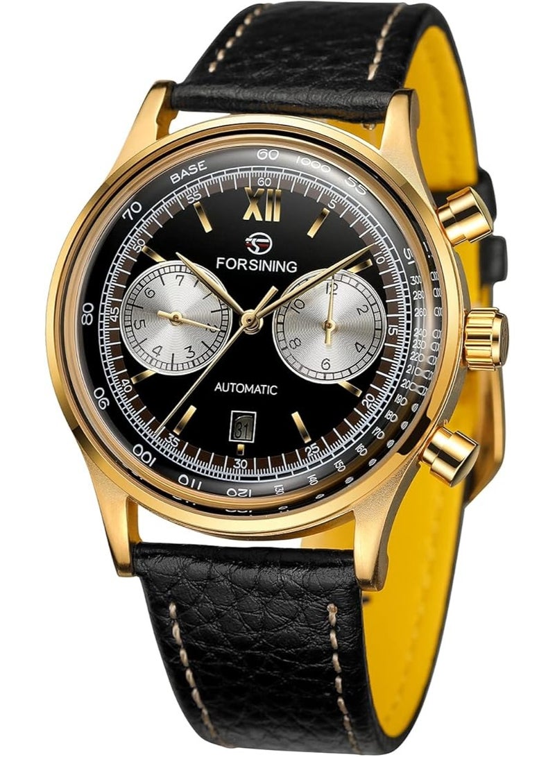 FORSINING Men's Automatic Tourbillon Dress Watches Analogue Mechanical Calendar Minimalist Waterproof Wrist Watch - Image 1